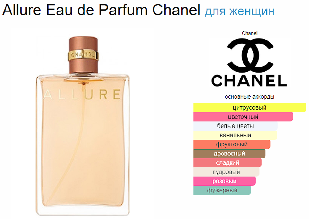 Chanel Allure 100 ml (duty free парфюмерия)