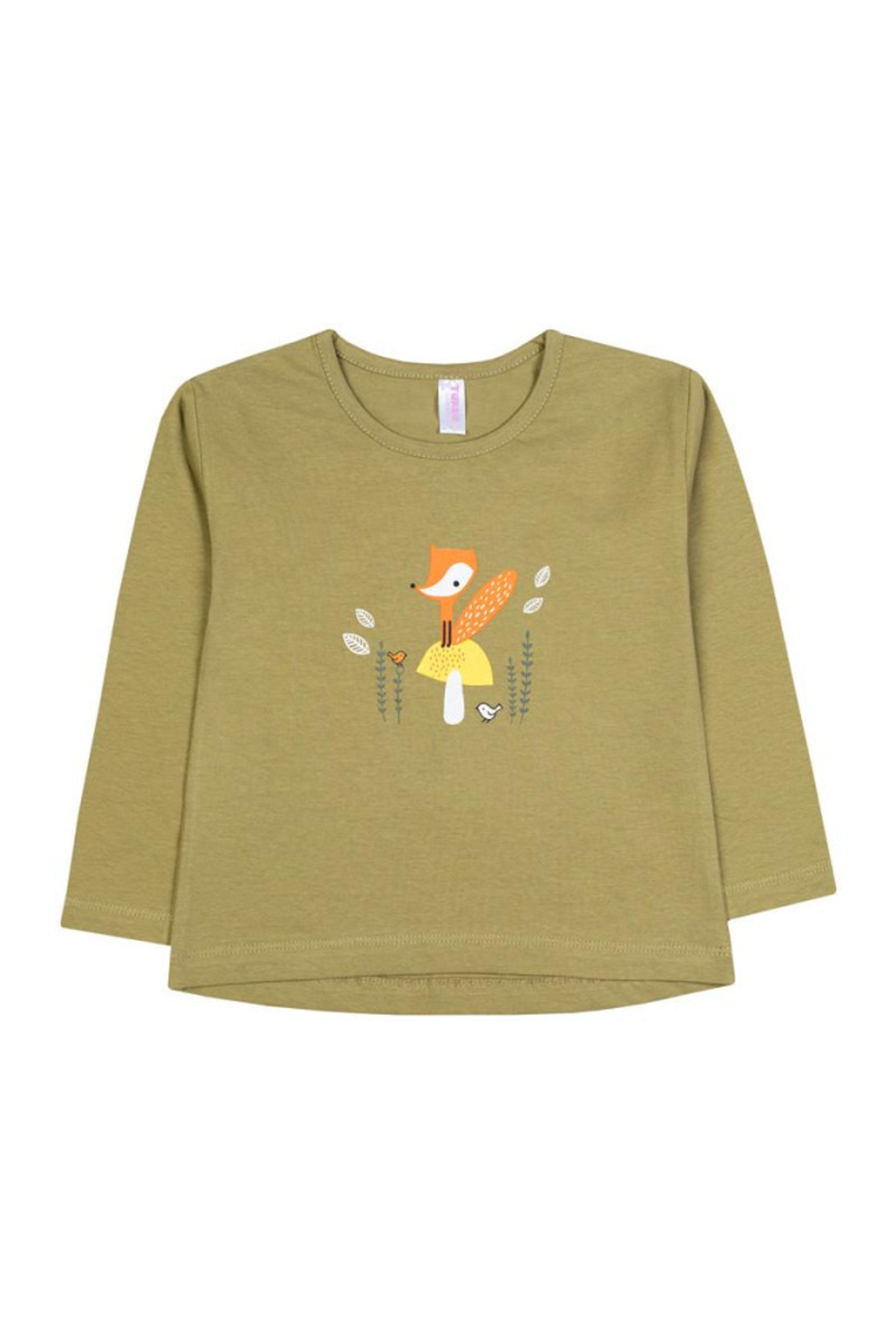 Лонгслив д/девочки M1139KL-3/6 р.98 оливковый (Такро)