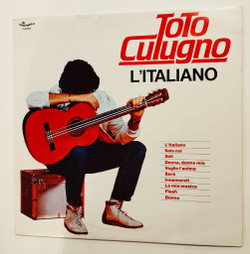 Винтажная виниловая пластинка LP Toto Cutugno Litaliano (Italy 1983)