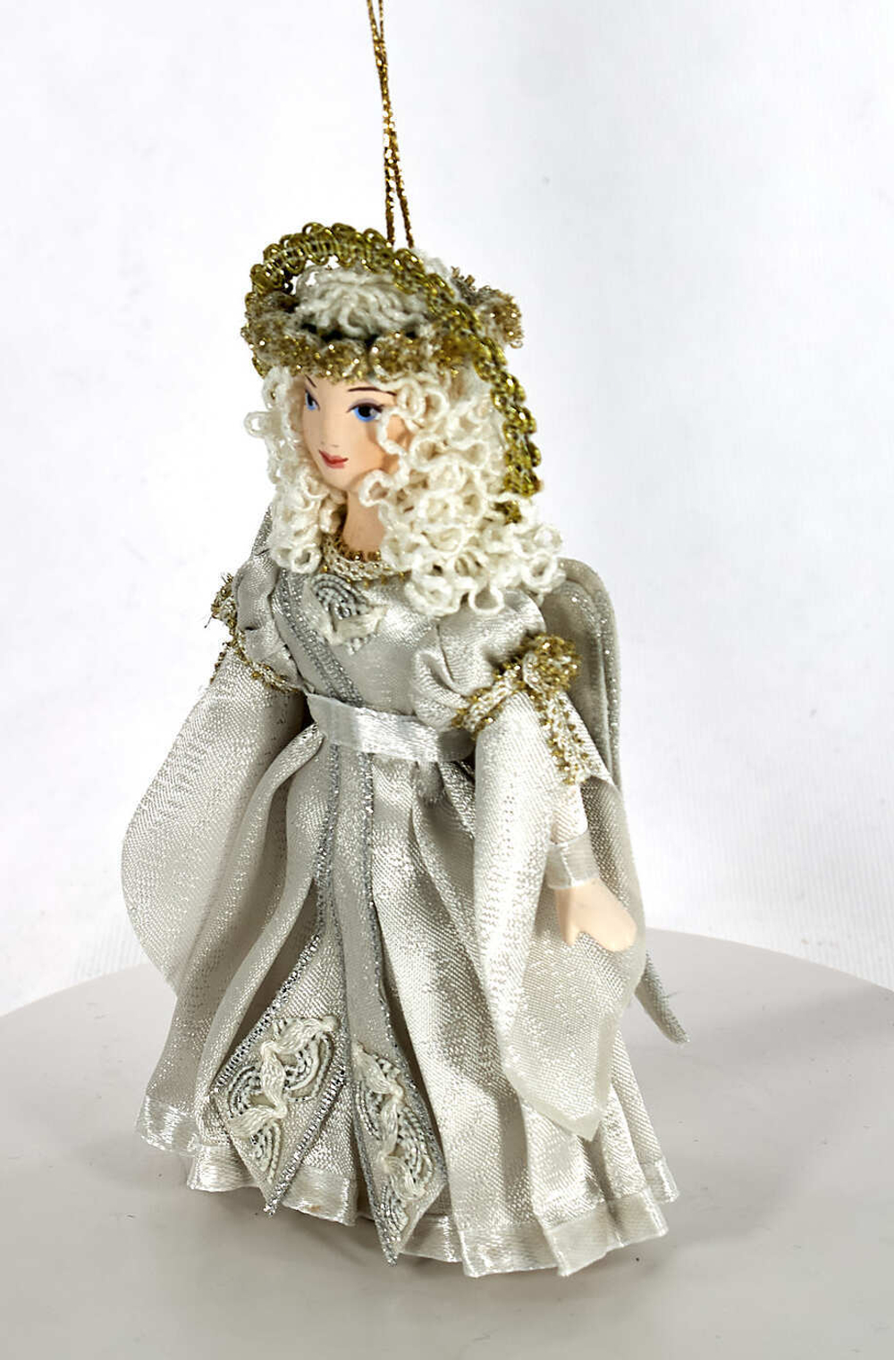 Подвесная фарфоровая кукла Ангел. Сувенир ручной работы