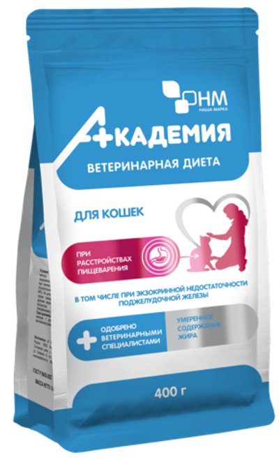 Ветдиета Академия для кошек при расстройствах пищеварения 400гр.