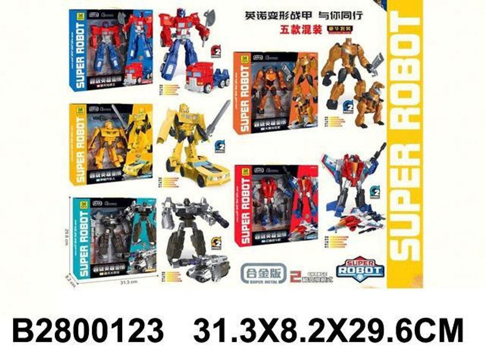 Трансформер-робот, коробка YND666-124