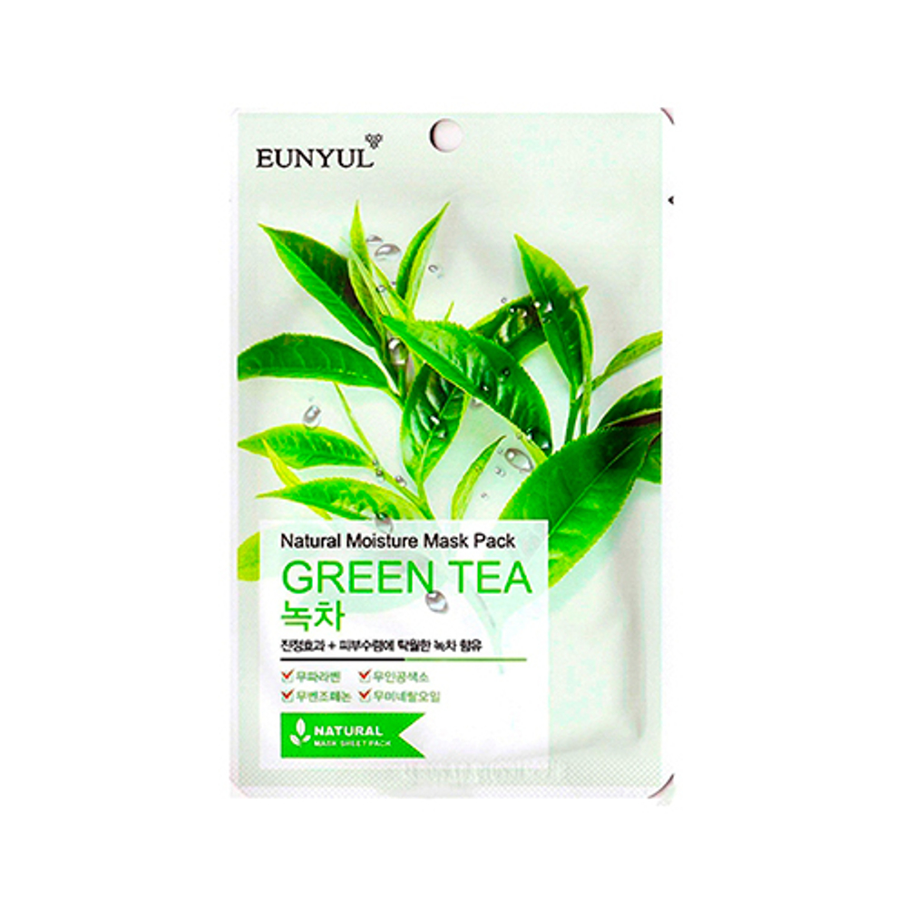Маска с зеленым чаем Eunyul Natural Moisture Mask Pack Green Tea