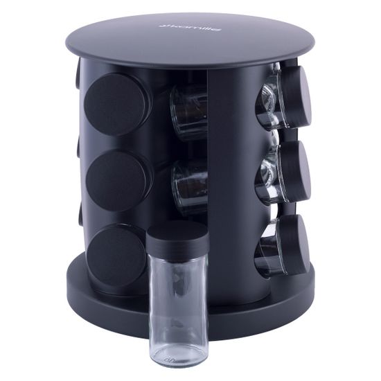 Набор ёмкостей для специй 12 шт. Kamille КМ 7038 на круглой подставке