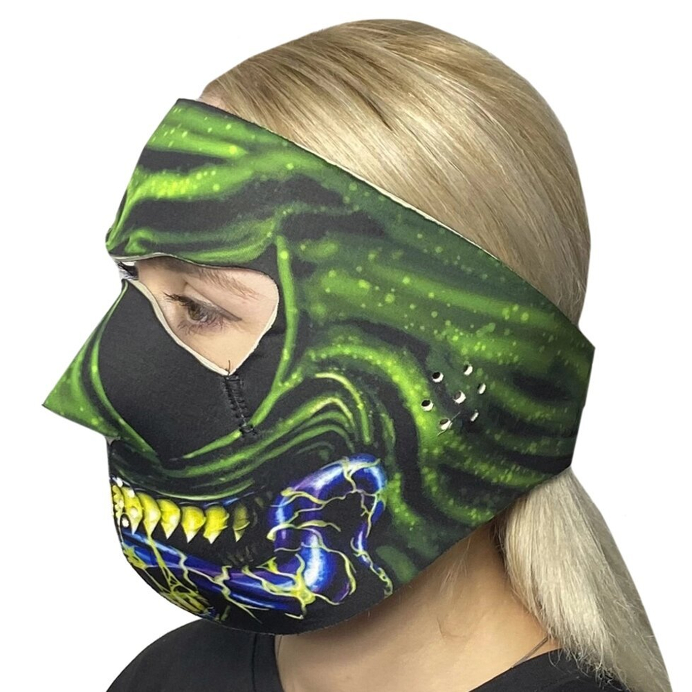 Стильная полнолицевая маска с защитой Wild Wear Swamp Thing
