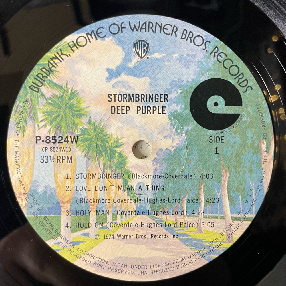 Винтажная виниловая пластинка LP Deep Purple Stormbringer (Япония 1974) (Без Оби) Lady Double Dealer