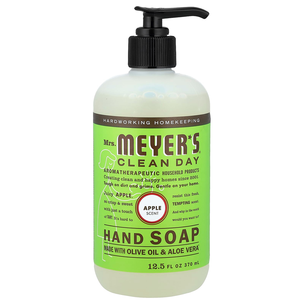 Mrs. Meyers Clean Day, Мыло для рук, яблоко, 370 мл (12,5 жидк. Унции)