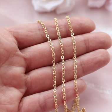 Цепочка 2,5*2,1 мм, позолота, 10 метров, А143