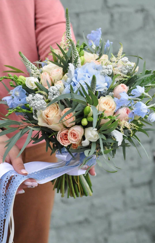 Букет невесты Голубоглазка