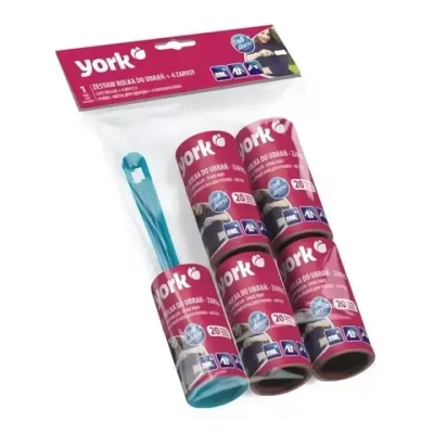 Набор ролик-щетка + 4 сменных блока для одежды YORK