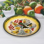 Ляган плоский 32см Турецкий Риштанская Керамика