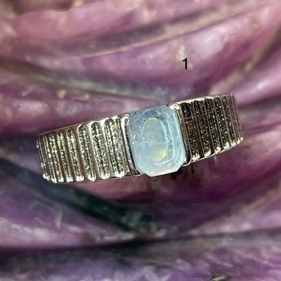48018 Аквамарин Кольцо 4*6мм размер от 17