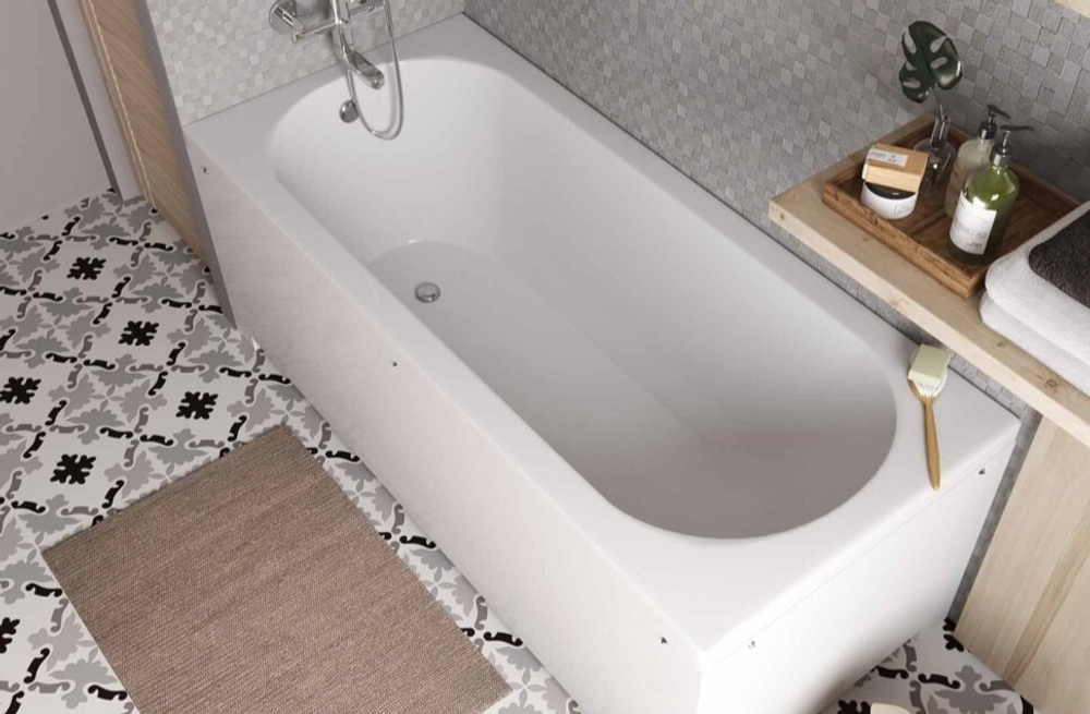 Ванна из литьевого мрамора Эстет Честер 170х75 белая, ФР-00000692