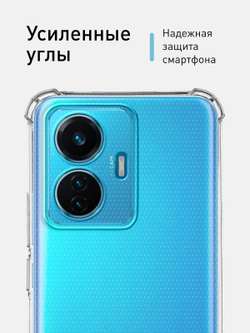 Чехол ROSCO для Vivo T1 оптом (арт. VV-T1-HARD-TPU-TRANSPARENT)