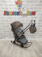 Санки-коляски Galaxy Snow kids 3-2С бронза