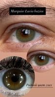 Натуральные Зеленые линзы на 12 мес. Marquise Lucia Buzios / Для светлых и темных глаз с диоптриями