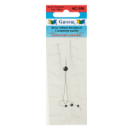 "Gamma" Иглы гибкие бисерные с широким ушком сталь NC-306 d 0.3 мм 2 шт
