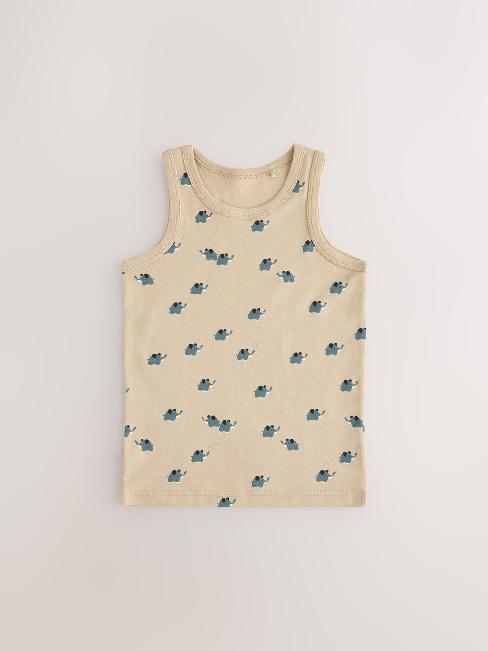 Майка для мальчика Next AA1-083, 5 шт., Синий, Белый, Бежевый