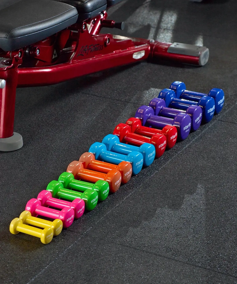 Гантель виниловая STARFIT DB-101 2,5 кг синий