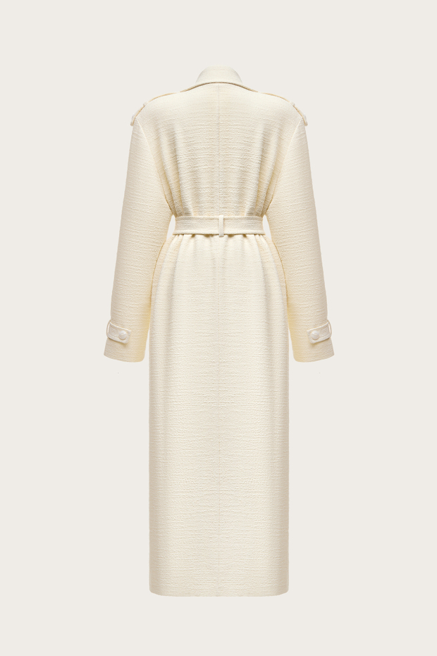 ТРЕНЧКОТ ИЗ МОЛОЧНОЙ ШЕРСТИ