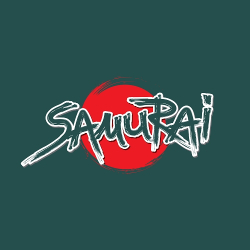 принт PewPewCat Samurai темно-зеленый