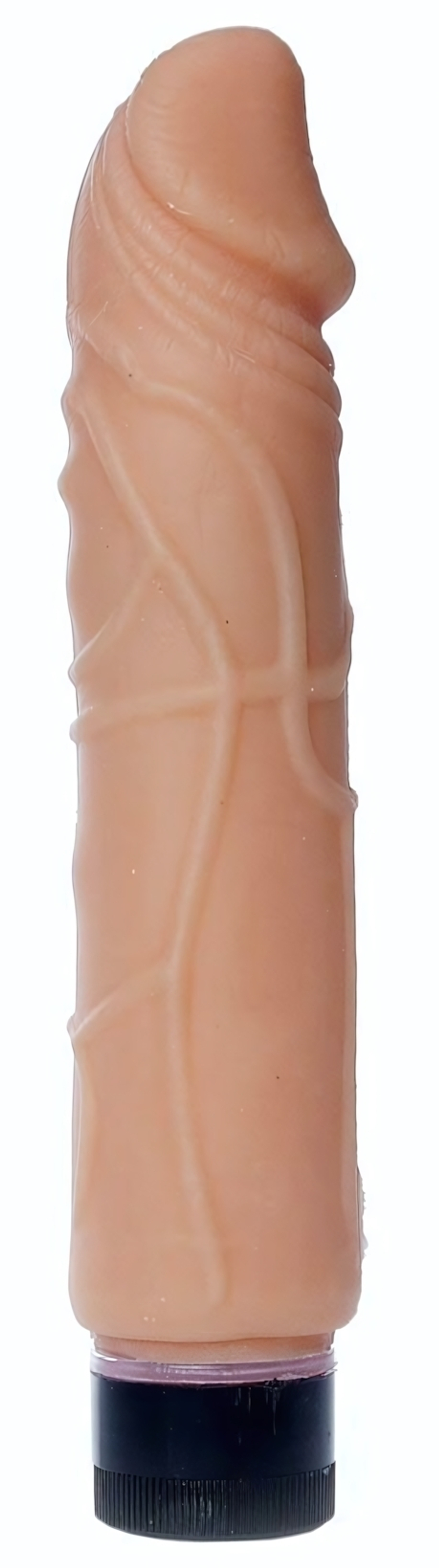 Телесный вибратор-реалистик Real Skin - 22 см. (Цвет: телесный)