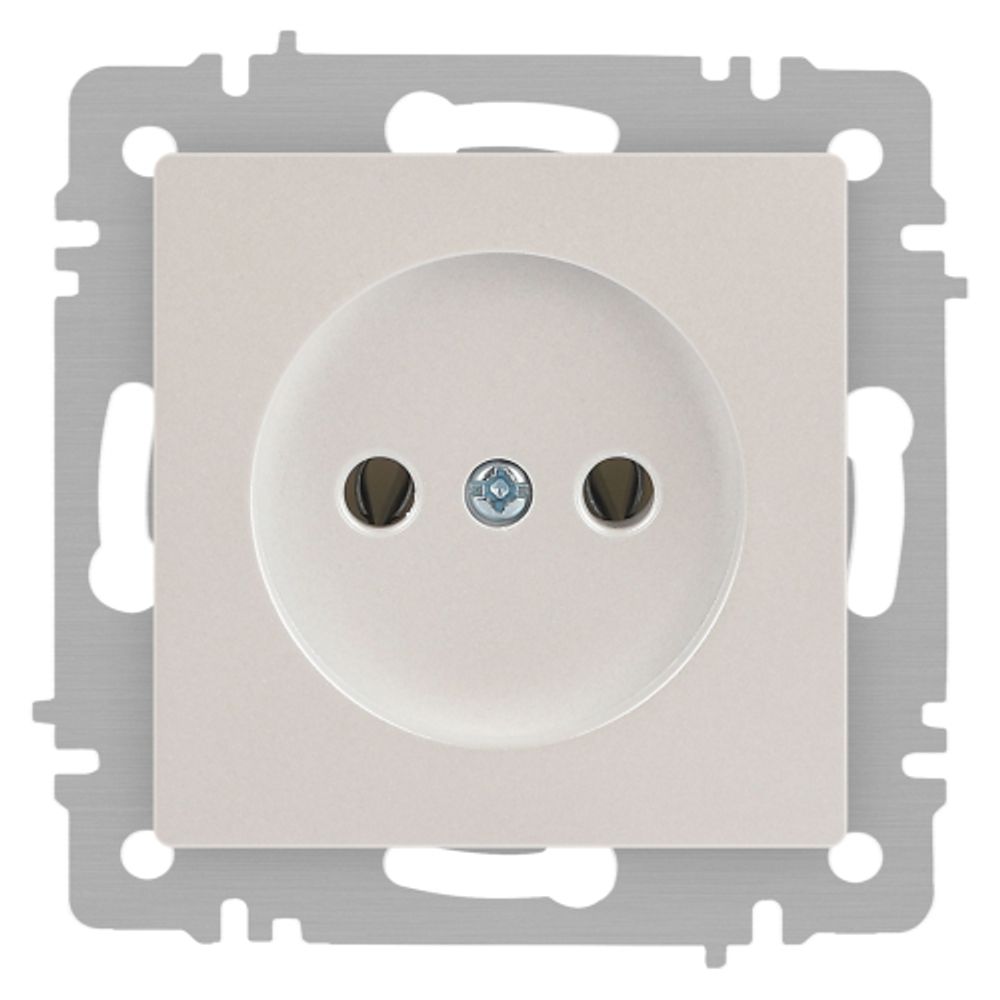 Розетка Intro Accent 6-201-06 2P 16А-250В IP20 СУ AL/CU перламутр