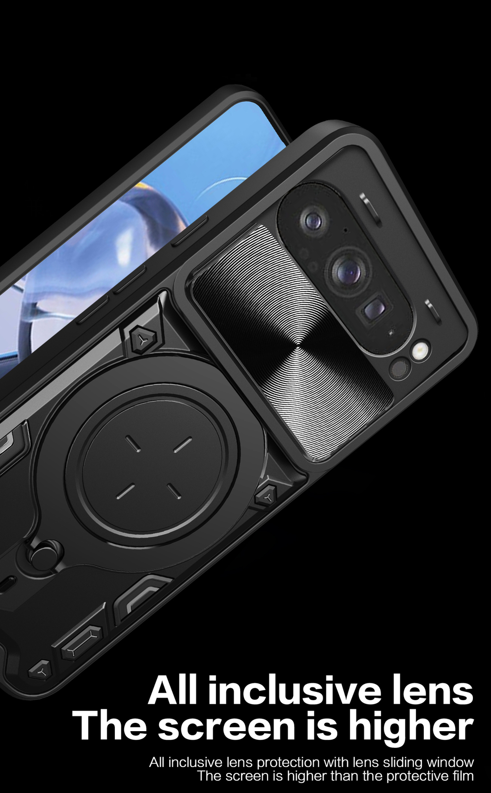 Чехол с кольцом Big Ring Case для Google Pixel 9 Pro XL