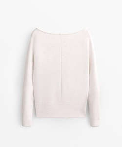 Oysho Толстовка укороченная с перекрещивающейся спинкой и модалом, меланж