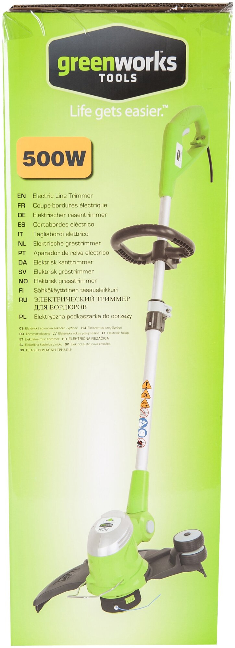 Триммер электрический GREENWORKS GST5033M Deluxe, 500W, 30 см (21277)