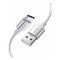 Кабель Ugreen US288 USB-A 2.0 - USB-C Cable Nickel Plating Aluminum Braid 1 м (60131) White