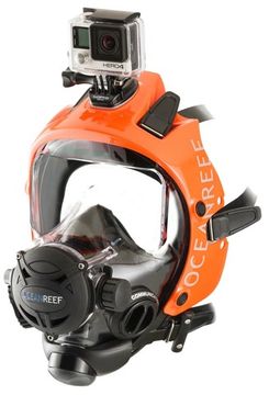 Полнолицевая маска Oceanreef Space Extender оранжевый/черный
