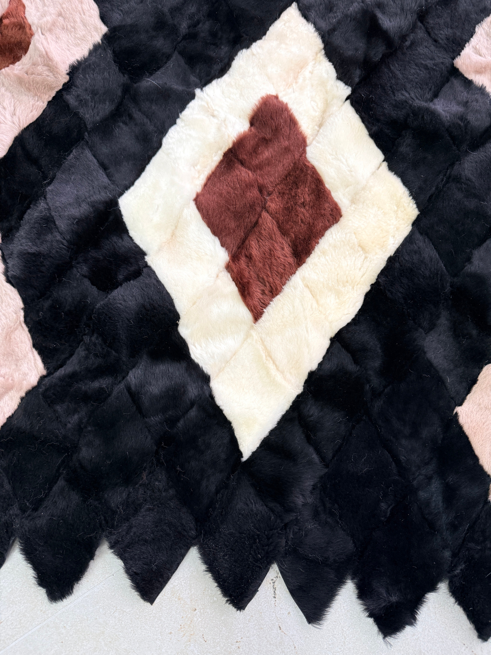 Покрывало меховое ковер из шкуры овчины