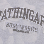 A Bathing Ape Bathing Ape Embroidered Logo Cotton Футболка серый