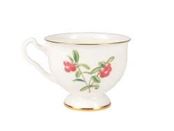 Чашка с блюдцем чайная форма Айседора рисунок Брусника арт. 81.26751.00.1