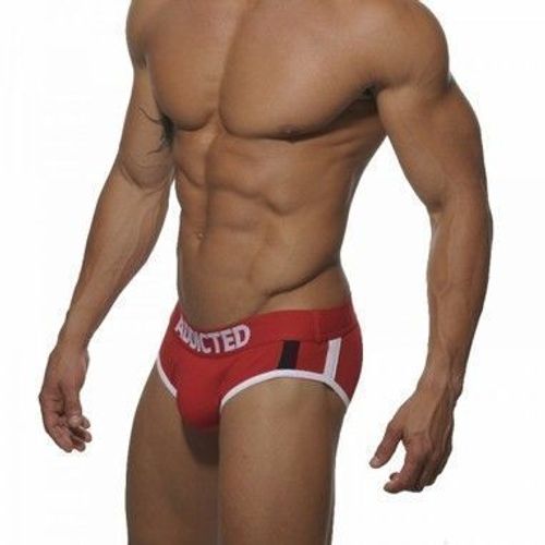 Мужские трусы брифы красные  Addicted Puck-up  Red Brief