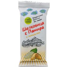 Фруктовый батончик Дары Памира Шелковица с Памира без сахара с миндалем, 20 г