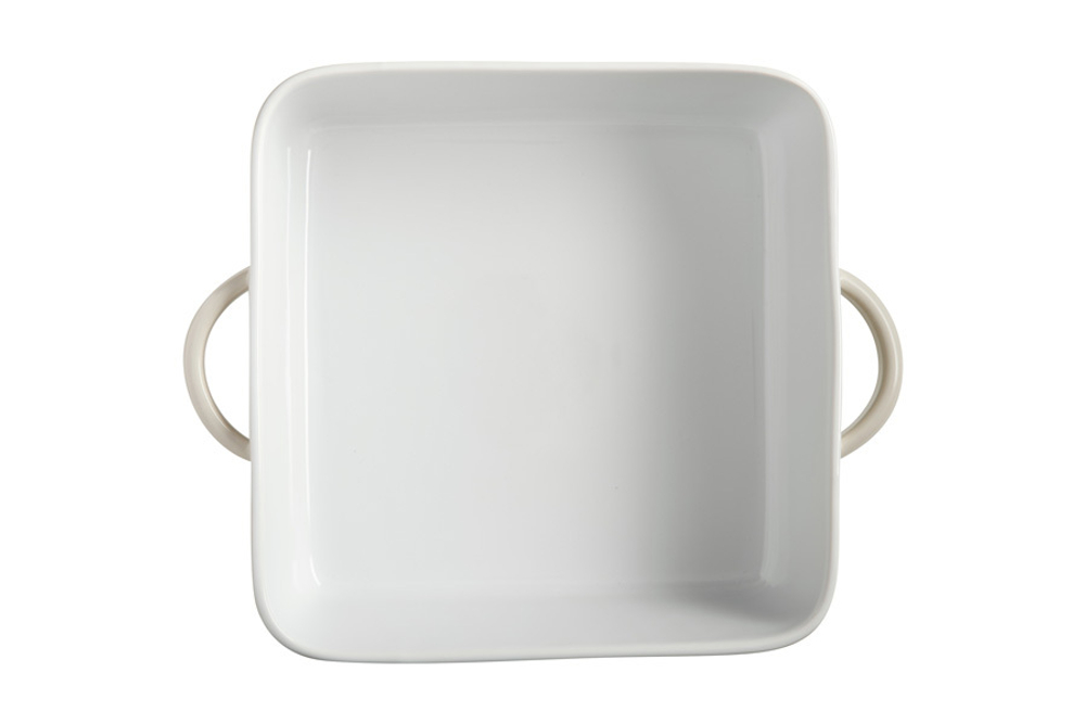 Блюдо квадратное 22см Casa Domani Moderna кремовое