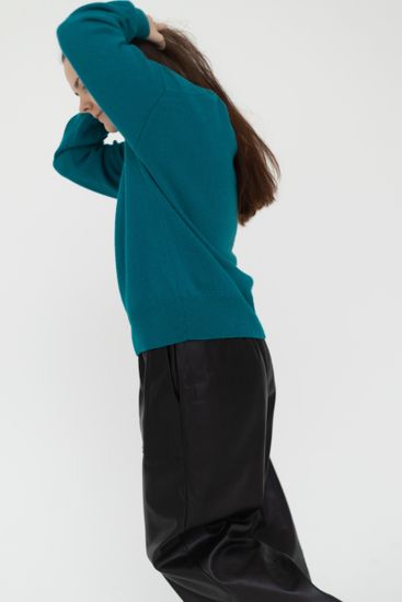 Джемпер Л.Т., 100% шерсть ягнёнка, цвет марлин.