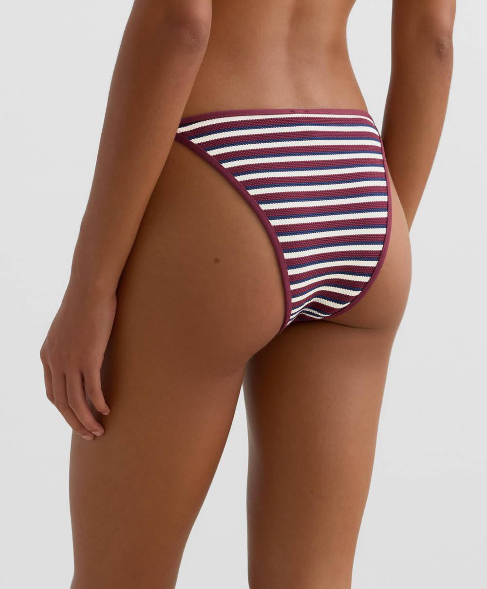 OYSHO Трусики-бикини на завязках, сливовый