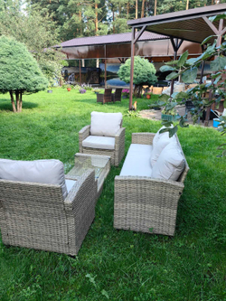 Комплект мебели из искусственного ротанга Сантьяго Terrace Set Greige