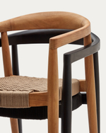 Ydalia Садовый стул из натурального тика и бежевой веревки