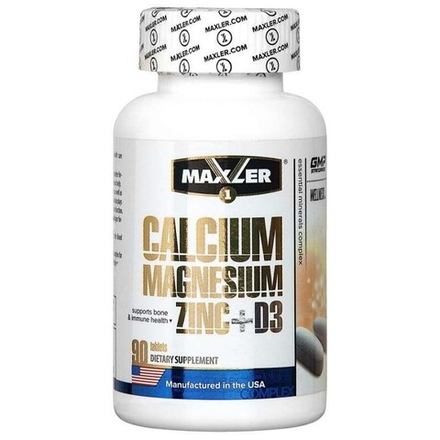 БАД Calcium Zinc Magnesium+D3 (Maxler) 90 таб
