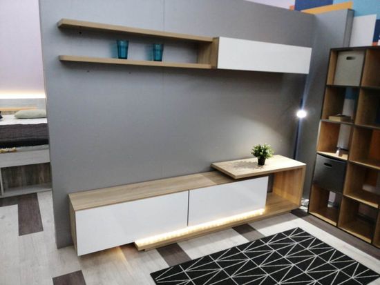 дуб сонома / белый