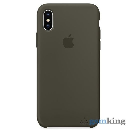 Silicone Case iPhone X/XS Dark Olive (Тёмно-оливковый)
