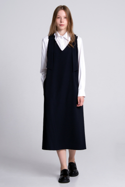 Сарафан женский 4374ЛП, Тёмно тёмно син #70ТТСи084374ЛП