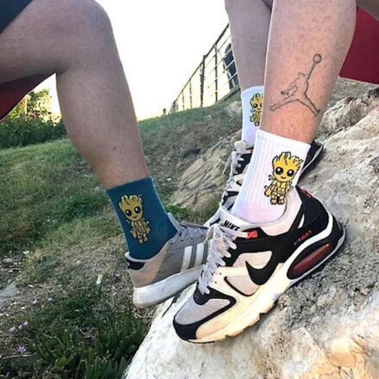 Носки "Marvel" Грут белые р-р 36-42