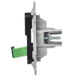 FLITE Розетка 2-местная оптоволоконная РОВ-2-ФлЧ черный IEK