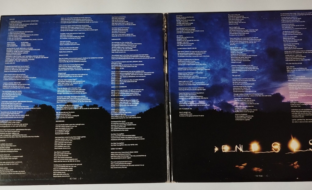 Винтажная виниловая пластинка LP Genesis And Then There Were Three (Japan 1978) (No Obi) Burning Rope