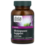 Gaia Herbs, Для женщин, для поддержки менопаузы, в ночное время, с черным кохошем и мимозой, 60 веганских жидких капсул Phyto-Caps®
